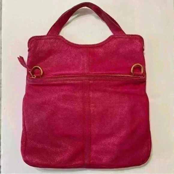 Fossil Women's Medium Burgundy Leather Designer Cross Body Bag Multiple Pockets - Picture 2 of 12